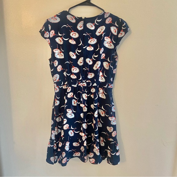 J. Crew Mercantile Floral Blue and White Mini Dress size 4 - Picture 3 of 8